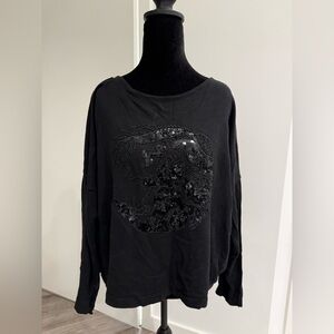 Promod Black Shiny Sweater
